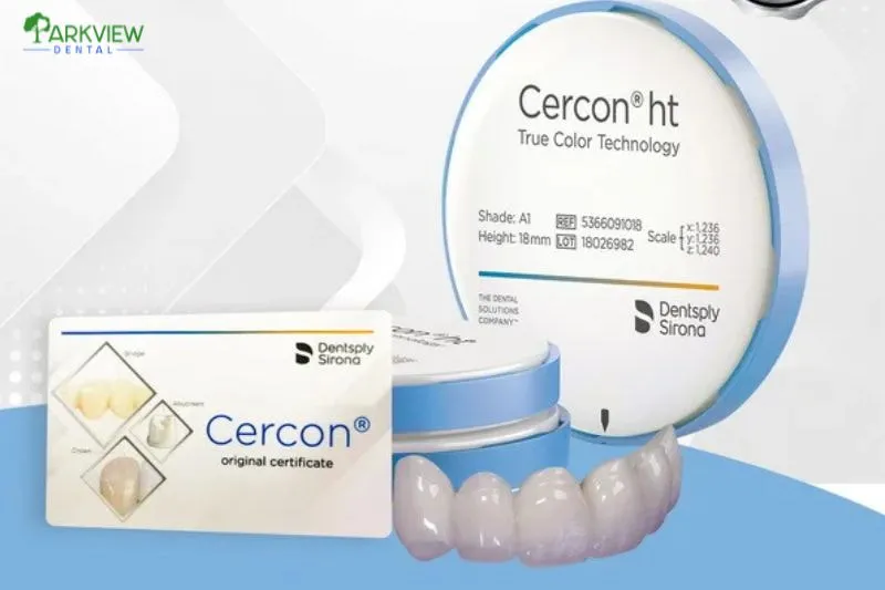 Răng sứ Cercon có hai loại phổ biến là Cercon thường và Cercon HT