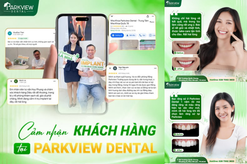 Review khách hàng đã làm răng sứ tại Nha Khoa Parkview